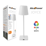 LAMPADA DA TAVOLO LED 3.5W 270LM DIMMERABILE RGB+W A BATTERIE BIANCA JY-MC JOYCE