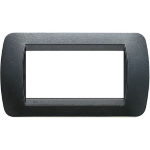 living int.- placca 4P plastica acciaio s.