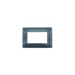 PLACCA 4 POSTI COMPATIBILE MATIX GRIGIO SCURO TECNOPOLIMERO