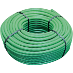TUBO CORRUGATO FLESSIBILE PVC 100M VERDE D.20 PREZZO AL METRO