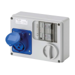 PRESA INTERBLOCCATA 16A 2P+T 220V CON PORTAFUSIBILE 10.3X38