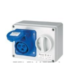 PRESA MOBILE DIRETTA INDUSTRIALE MONTAGGIO RAPIDO IEC 309 2P+T32A BLU ELETTROCANALI 692921