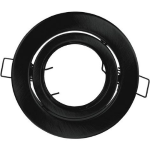 GHIERA ROTONDA DA INCASSO ORIENTABILE REFLEX COLORE NERO 98MM PER FARETTI GU10 O MR16