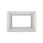 PLACCA 3 POSTI ARGENTO COMPATIBILE MATIX TECNOPOLIMERO