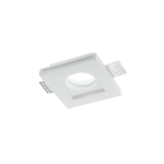 FARETTO IN GESSO QUADRATO DA INCASSO SPIRIT BIANCO PER FARETTO GU10 DIMENSIONI 100 X 100MM