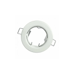 GHIERA FISSA DA INCASSO PER LAMPADE GU10 O MR16 PER FOTO DA 60MM COLORE BIANCO