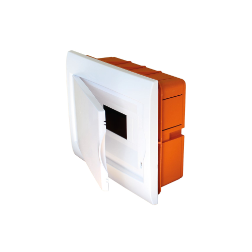 Centralino incasso 8 MODULI SPORTELLO PORTA bianco