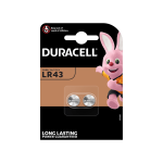 BATTERIA BOTTONE PILA LR43 DURACELL