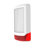 Coperchio frontale Odyssey X1 in colore bianco/rosso per base della sirena retroilluminata da esterno Odyssey X-B