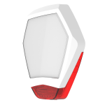 Coperchio frontale Odyssey X3 in colore bianco/rosso per base di sirena retroilluminata da esterno Odyssey X-B