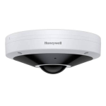 Dome HONEYWELL 5MP IP fisheye con Smart IR 20m, resistente agli atti vandalici, adatto per uso esterno