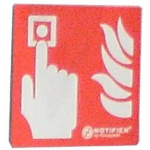 PANNELLO INDICATORE DI POSIZIONE DEL PULSANTE DI ALLARME MANUALE IN FORMATO METALLICO CONFORME A ISO701010