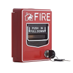 Pulsante di allarme rosso ripristinabile per sistemi convenzionali