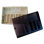 SCATOLA IN ABS CON CARATTERISTICHE IGNIFUGHE V0 PER UN MASSIMO DI 6 MODULI DELLA SERIE M700 O MI-DXXXX