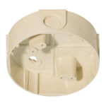 BASE PER TUBO FINO A 22 MM, COLORE AVORIO