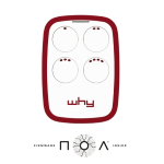 WHY EVO NOA GRANADA RED - 4791020 - Radiocomando why evo noa multifrequenza ad autoapprendimento granade red