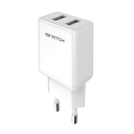 ALIMENTATORE 2 USB 2,4A 12W BIANCO