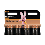 DURACELL BLISTER PILE  BATTERIE STILO 4 + 4PZ 1,5V AA LR6/MN1500