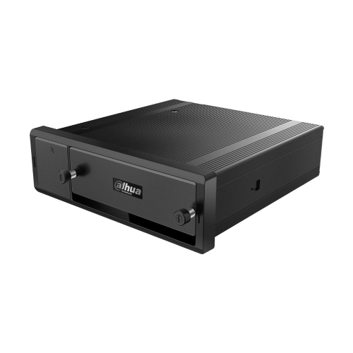 Mobile NVR Dahua 4-channel IP RJ45 PoE. Smart H.265 format. HDMI output and VGA and AV aviation outputs. Supports DSM, facial recognition or ANPR. Capacity of 1/2 HDD 2.5" SATA. Supports SD card. 1 RJ45, 3 RS232, 2 RS485, 3 USB. GPS, WiFi and 3G/4G module