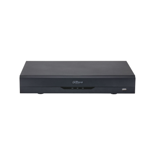 XVR 5 in 1 Dahua 16 channels. AI/Smart H.265+ formats. 16 HD BNC channels + up to 24 IP channels. 5MP@25ips recording. 128 Mbps bandwidth. HDMI (4K) and VGA (1080P) outputs. Bidirectional audio and coaxial audio. AcuPick, perimeter protection, facial reco