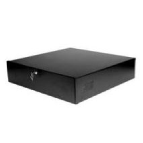 Safety box with lock for DVR's. Power supply and fan incorporated