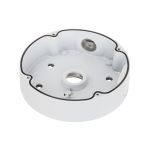 Branded - Scatola di giunzione per la telecamera di posizionamento - Alluminio - 60 mm (Al) x 140 mm (diametro base) - Colore bianco - Staffa di montaggio laterale mobile - Per telecamere dome - Adatto per esterni - Acciaio e policarbonato - 126 x 180 x 8