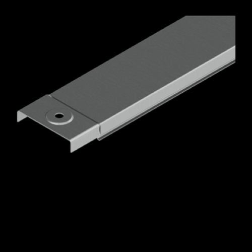 COPERCHIO PER CANALE ZINACATA CON TERRA C5 ZS LARGHEZZA 200MM ALTEZZA 15 MM PREZZO AL METRO - BARRA DA 3 METRI