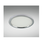 PANNELLO LED ROTONDO CROMATO 11W IP44 LUCE NATURALE 4000K