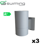 KIT 3 FARI LED DA ESTERNO 10W LUCE FREDDA 6500K 390LM IP65 SUIMING