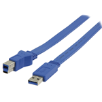 Cavo USB 3.0 A Maschio - B Maschio Piatto 2.00 m Blu