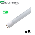 5 TUBI LED 22W G13 150 CM LUCE NATURALE 4000K 2200 LUMEN 100LM/W