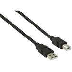 Cavo USB 2.0 A Maschio - B Maschio Tondo 2.0 m Nero