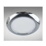 PANNELLO LED ROTONDO CROMATO DA INCASSO 7W  3000K Ø100 x 20mm 