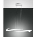 BARD SOSPENSIONE BIANCA RETTANGOLARE L.920X320 52W 5180LM LUCE CALDA 3000K