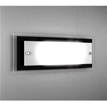FINE SERIE - TRAY APPLIQUE GRANDE 2 LUCI NERA