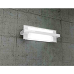APPLIQUE CROSS IN VETRO E SUPPORTO BIANCO 2 X E27