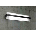 APPLIQUE CROSS IN VETRO E SUPPORTO NERO 2 X E27