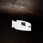 FINE SERIE - TETRIS COLOR SOSPENSIONE 55CM. 1 LUCE CROMO