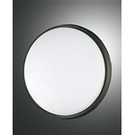 OLLY PLAFONIERA LED 30W 3000K 3210 LUMEN NERA D.30 CM.
