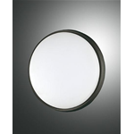 OLLY PLAFONIERA LED 23W 3000K 2670 LUMEN NERA D.24 CM.