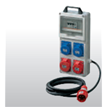 Quadri assemblati tipo ASC con 4 prese 16A. 1x2P 16A - 30mA 3,6 kW