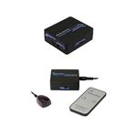 SWITCH DIGITALE TOSLINK OTTICO 2 INGRESSI TELECOMANDO SATELLITARI BLURAY PC PS3