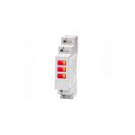 LAMPADA DI SEGNALAZIONE PRESENZA RETE IN MODULO DIN AEG 3 LED ROSSI 230V 3F