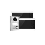 VIDEOCITOFONO BIFAMILIARE 2 FILI DOPPIO SCHERMO 7"