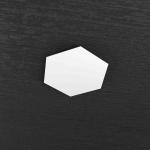 HEXAGON APPLIQUE DECORATIVO ESAGONALE BIANCO