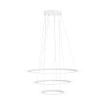 SOSPENSIONE PENAFORTE 92,5W LED 3000K 11000LM ALLUMINIO BIANCO POLICARBONATO BIANCO DIMMER Ø79 x H150