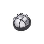 PLAFONIERA ROTONDA PER ESTERNO GABBIA NERA E VETRO 1 X E27 2003N