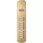 Placca Patavium 2F+ audio 10 PULSANTI ottone ELVOX