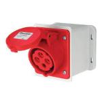 PRESA FISSA INDUSTRIALE EN60309 BASE DRITTA IP44 16A
