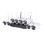 KIT VIDEOSORVEGLIANZA WIFI 3MP NVR 10CH 8 TELECAMERE IP WI-FI